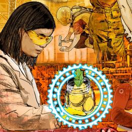 Solidfund poster vignette -money jar